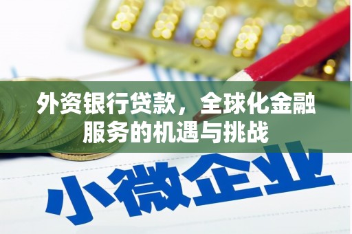 扎鲁特旗外资银行贷款，全球化金融服务的机遇与挑战